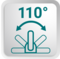 Working range 110°